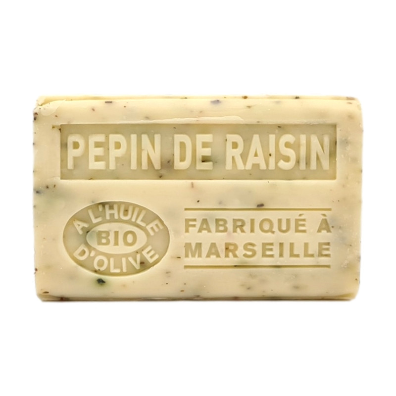 PEPIN DE RAISIN EXFOLIANT - Savon 125g à l'huile d'olive BIO
