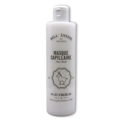 Masque capillaire au lait d'ânesse BIO 250ml - Bell' ânesse en Provence - www-les-demoiselles-de-provence.fr