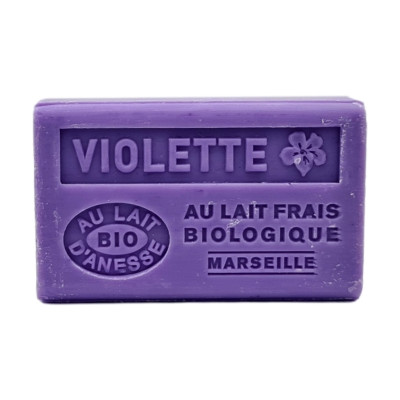 VIOLETTE - Savon 125g au lait d'ânesse BIO