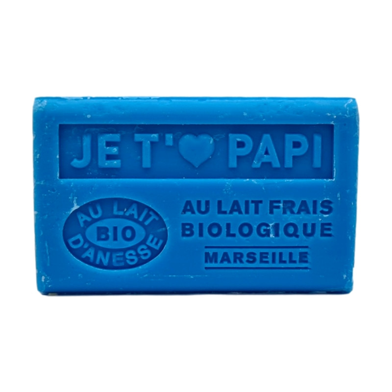 JE T'AIME PAPI - Savon 125g au lait d'ânesse BIO