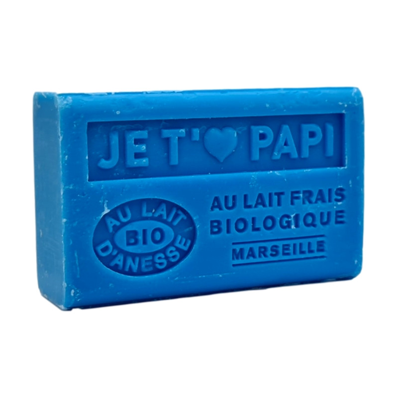 JE T'AIME PAPI - Savon 125g au lait d'ânesse BIO