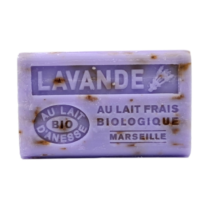 LAVANDE Broyée - Savon 125g au lait d'ânesse BIO