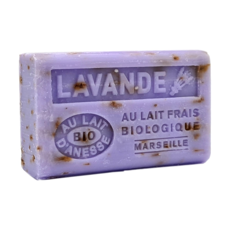 LAVANDE Broyée - Savon 125g au lait d'ânesse BIO