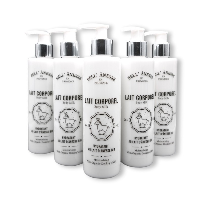 pack 5 lait corps ânesse 250ml