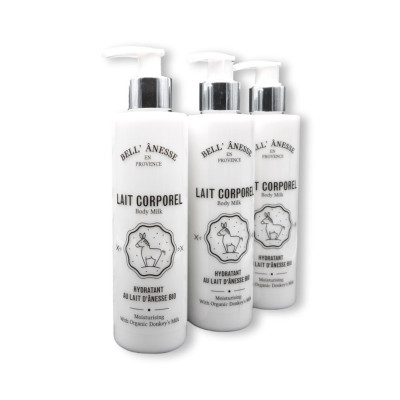 pack 3 lait corps ânesse 250ml