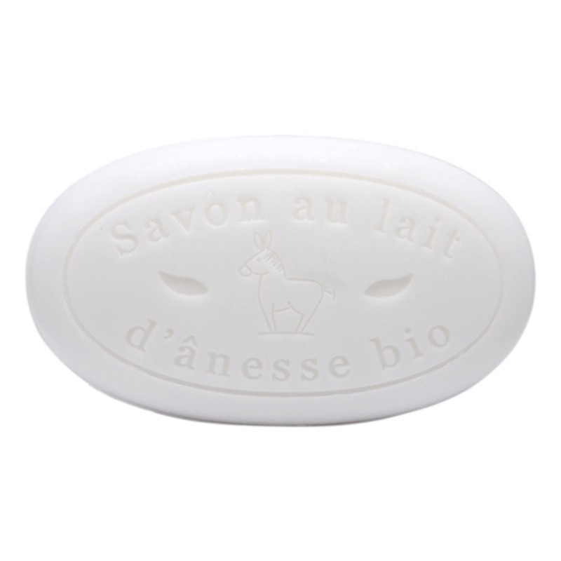 Savon galet Fleur de Coton 110g au Lait d'ânesse bio