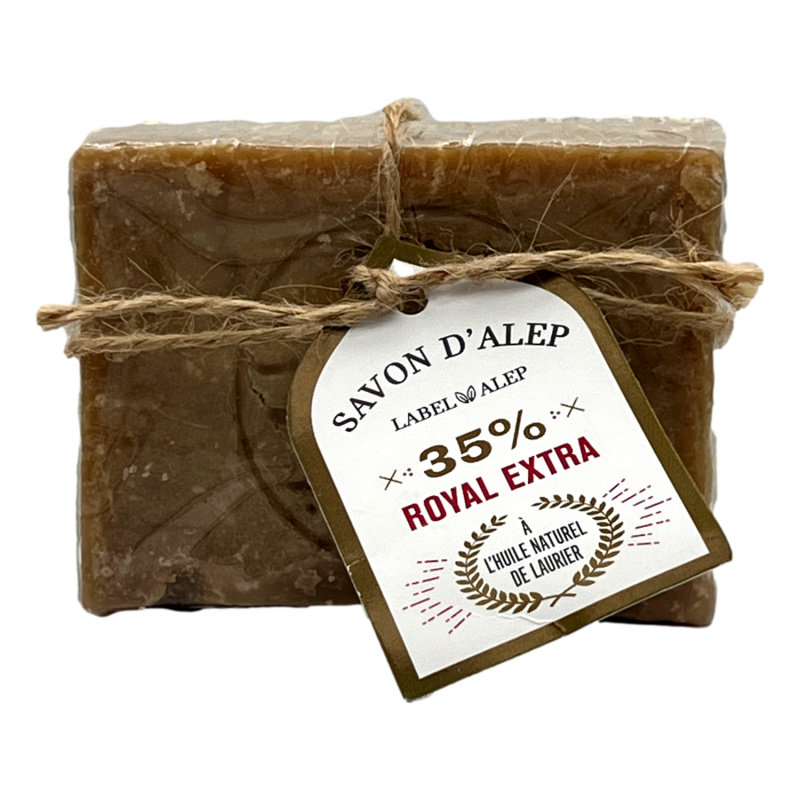 SAVON ALEP 35% 220g - www.les-demoiselles-de-provence.fr