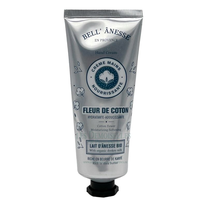 Crème mains fleur de coton au Lait d'ânesse BIO 75mlML