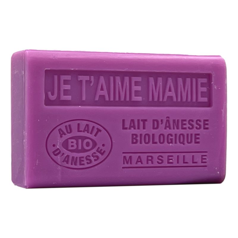 JE T'AIME MAMIE - Savon 125g au lait d'ânesse BIO