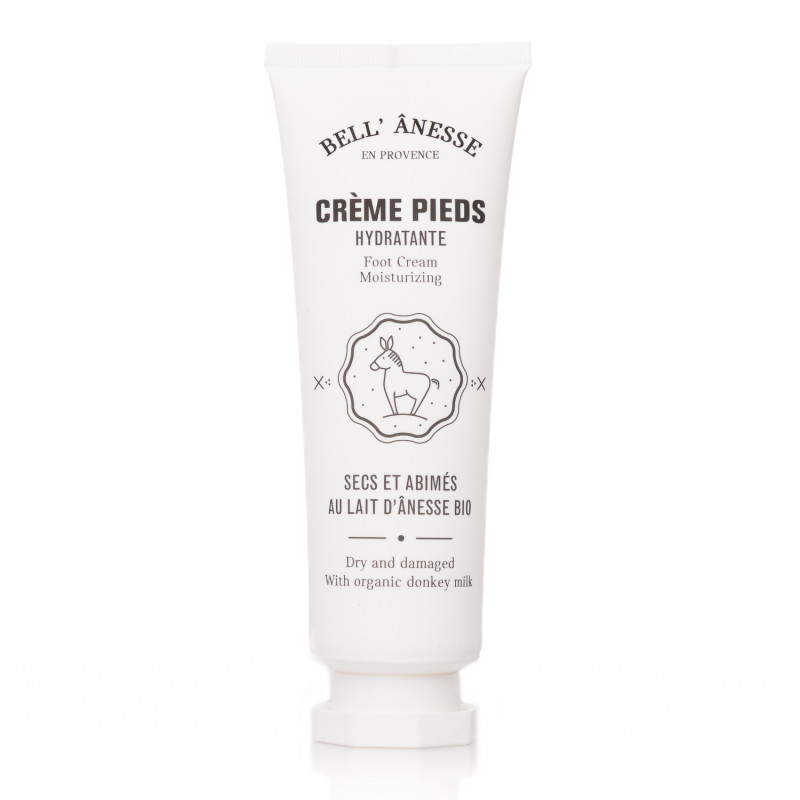 Crème pieds au lait d'ânesse 75ml -- Bell' ânesse en Provence - www-les-demoiselles-de-provence.fr