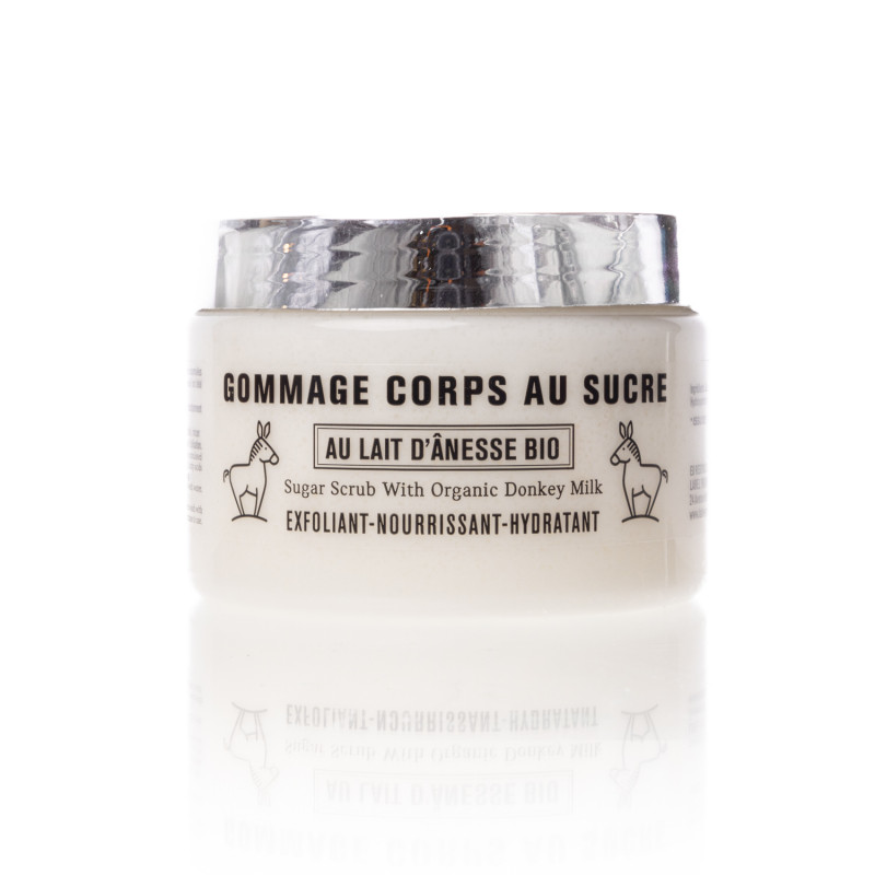 Gommage corps au sucre et lait d'ânesse Bio