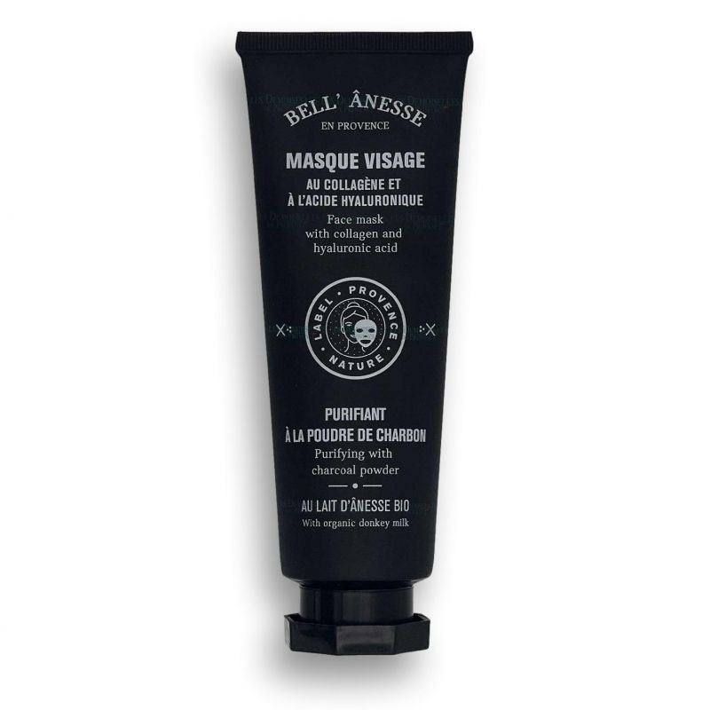 Masque visage purifiant au charbon collagène et acide hyaluronique 120ML