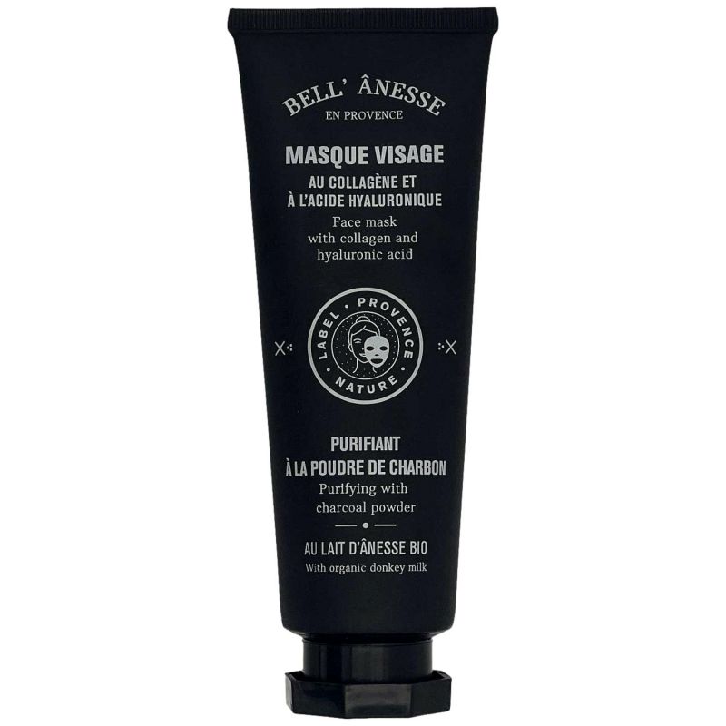 Masque visage purifiant au charbon collagène et acide hyaluronique 120ML