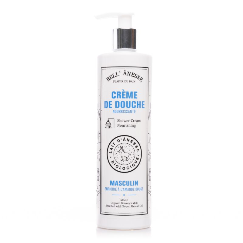 Crème de douche MASCULIN au lait d'ânesse Bio 400ml