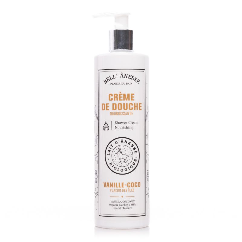 Crème de douche VANILLE-COCO au lait d'ânesse Bio 400ml