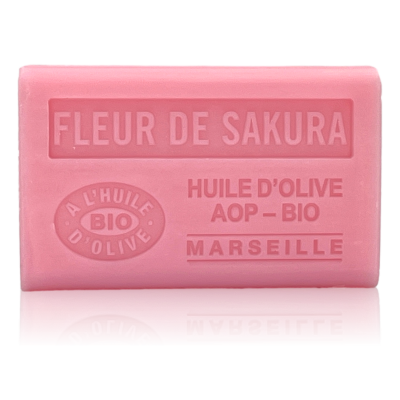 Savon fleurs de sakura à l'huile d' olive aop - bio