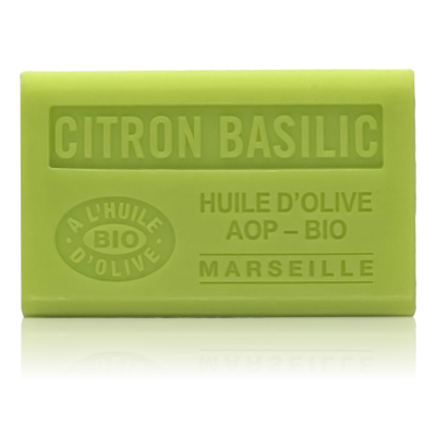 SAVON À L'HUILE D' OLIVE BIO CITRON BASILIC