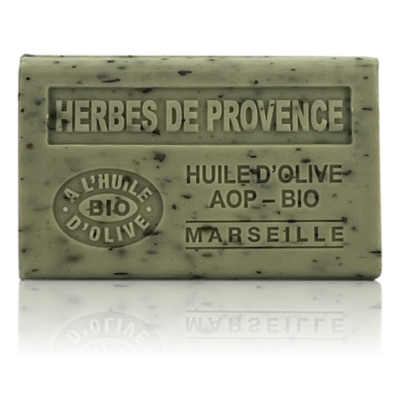 SAVON À L'HUILE D'OLIVE AOP-BIO HERBES DE PROVENCE EXFOLIANT