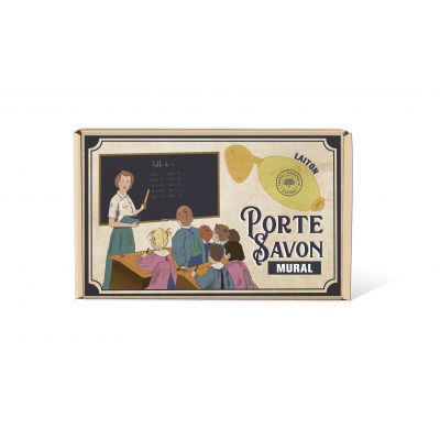 Coffret Porte-savons rotatif laiton + savon citron