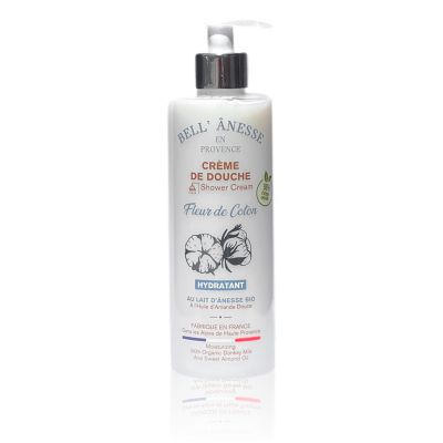 Crème de douche FLEUR DE COTON au Lait d'Anesse Bio 400ml