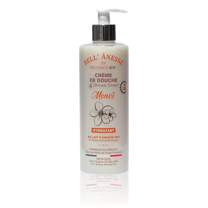 Crème de douche MONOÏ au lait d'ânesse Bio 400ml